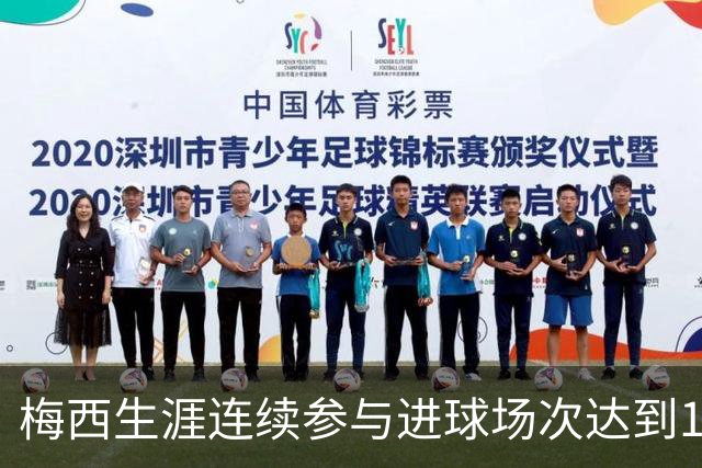梅西生涯连续参与进球场次达到14场，仅次于巴萨时期的17场