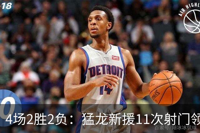 4场2胜2负：猛龙新援11次射门领跑联盟，一人却成隐患